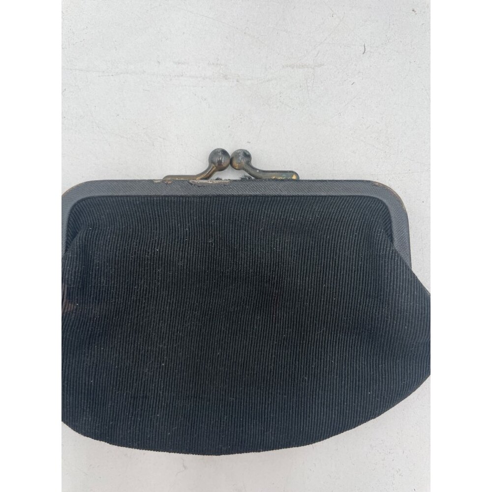 Vintage Black Satin Purse Coin Pouch & Gold-Tone Clasp Theater Props - Picture 8 of 10